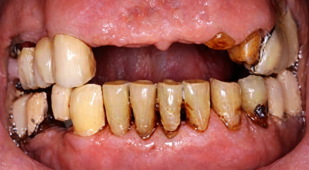 Dental Implants - Before treatment at Cosmodocs
