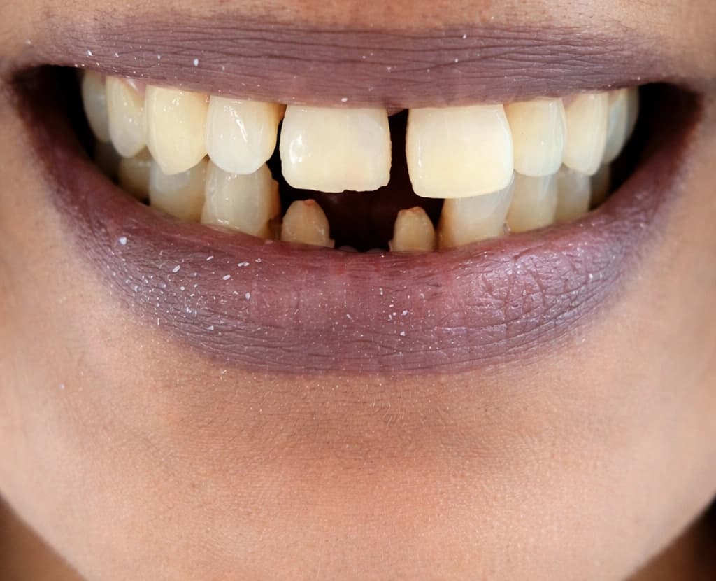Dental Veneers - Before treatment at Cosmodocs